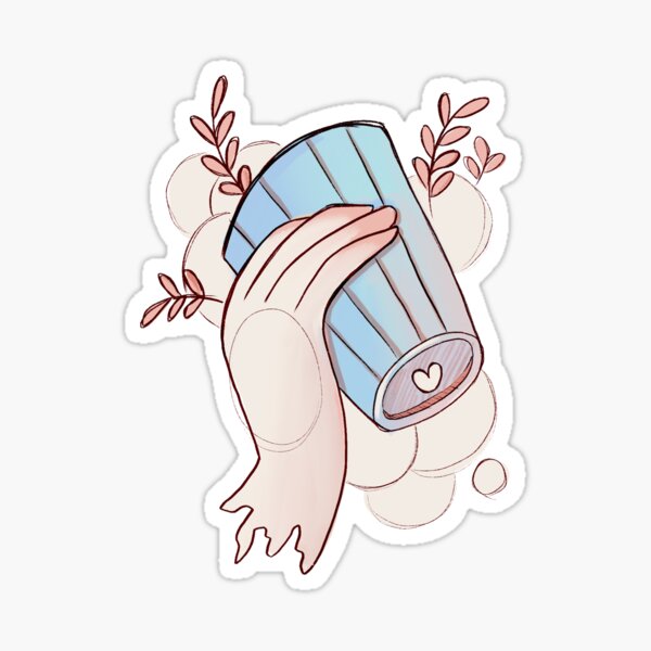 Drinking (From Relaxed Coffee Set) Sticker