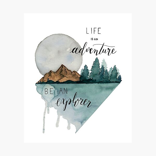 Vista previa del artículo con la obra «La vida es una aventura», diseñado y vendido por jaimemarilyn.