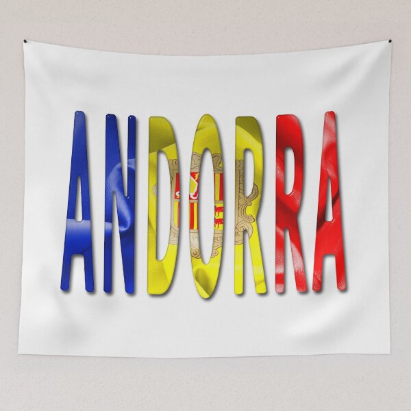 Item preview, Andorra Word With Flag Texture designed and sold by MarkUK97.