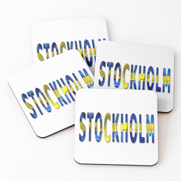 Item preview, Stockholm Word With Flag Texture designed and sold by MarkUK97.