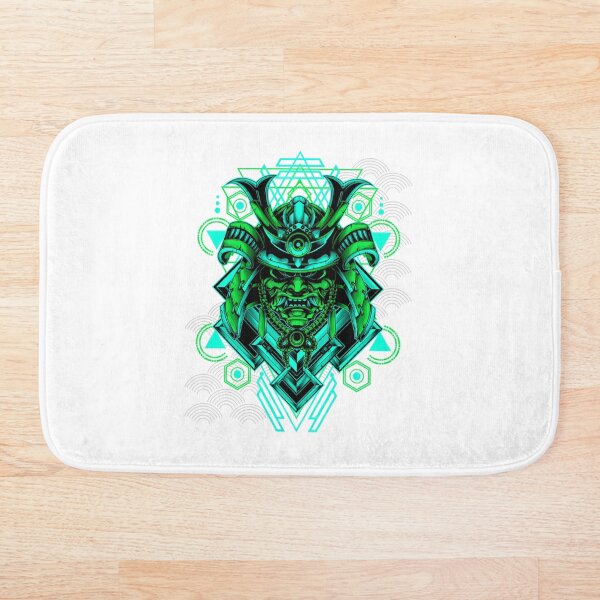 Item preview, neon samurai hannya mask oni demon japan designed and sold by dazed-draft.