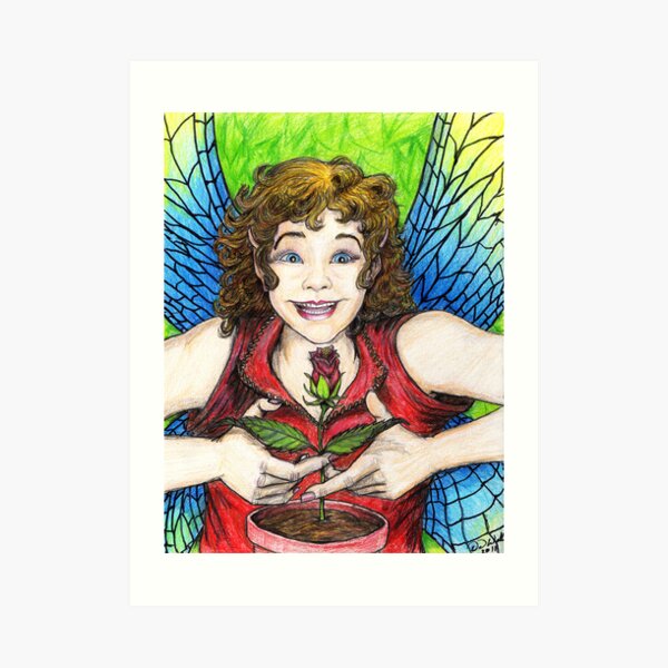 Rose Fairy Art Print