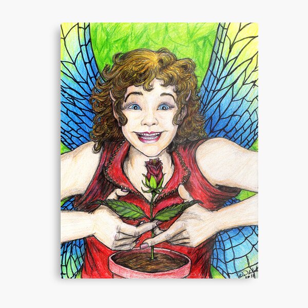 Rose Fairy Metal Print