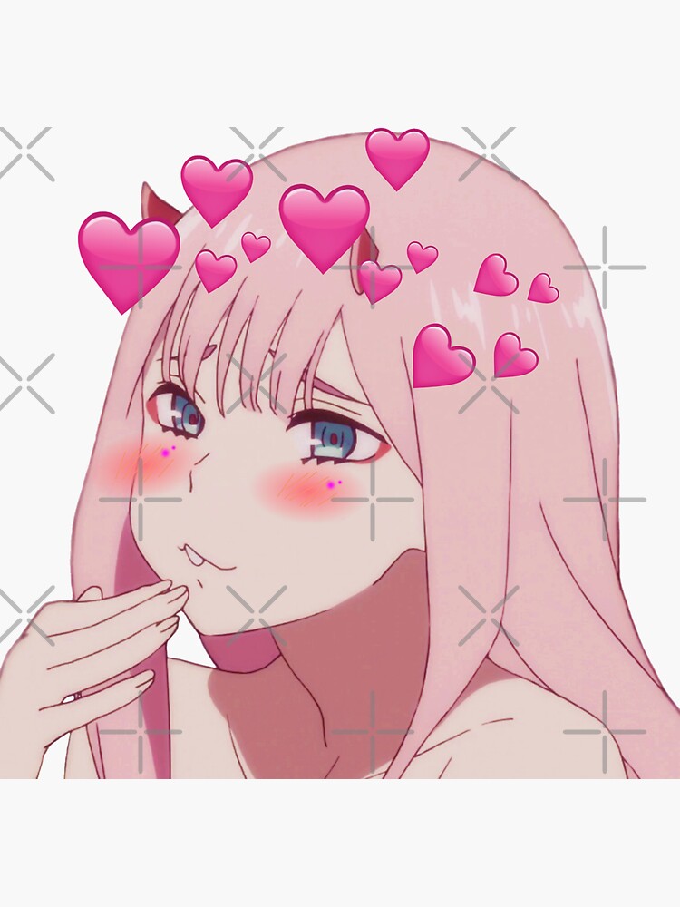 "Zero Two - Cute" Sticker for Sale by HermS67 | Redbubble