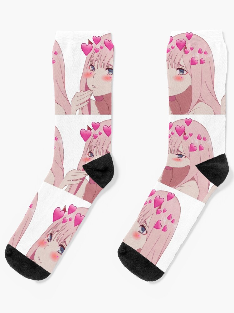 Zero Two Cute Socks By Herms67 Redbubble