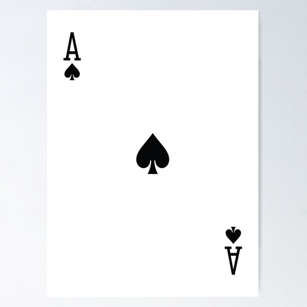 Ace Of Clubs Wall Art for Sale