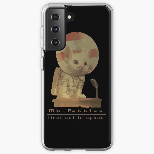 Mr. Pebbles - The first cat in space! Samsung Galaxy Soft Case