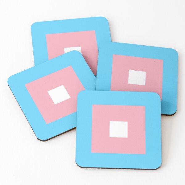 Item preview, Transgender Pride Colors Square designed and sold by Dator-Abstracts.