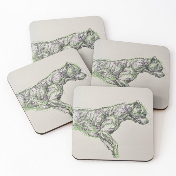 Item preview, Conditioned American Pit Bull Terrier II designed and sold by MyPetArtUK.