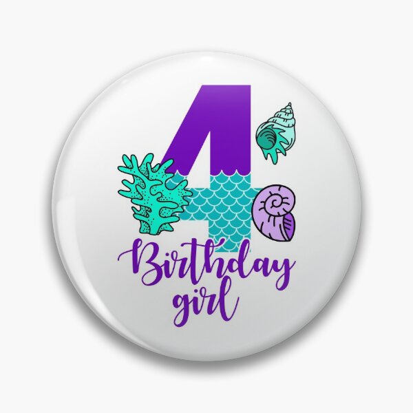 Item preview, 4 Years Old Birthday Girl designed and sold by autlu.