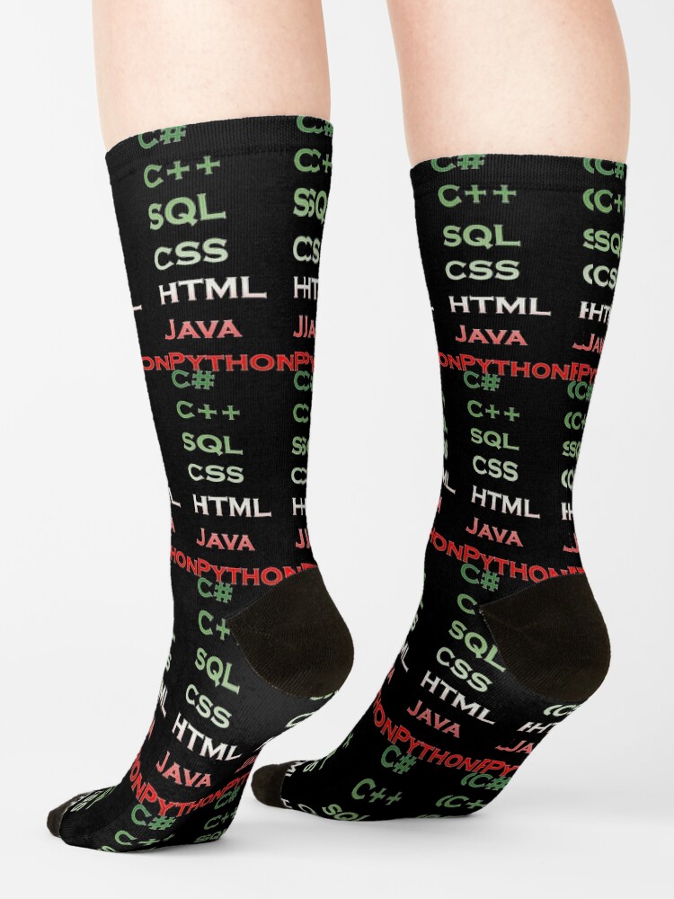 Thumbnail 4 of 5, Socks, Computer languages designed and sold by catnamedtiffany.