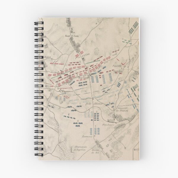 Item preview, Vintage Battle of Waterloo Map (1846) designed and sold by BravuraMedia.