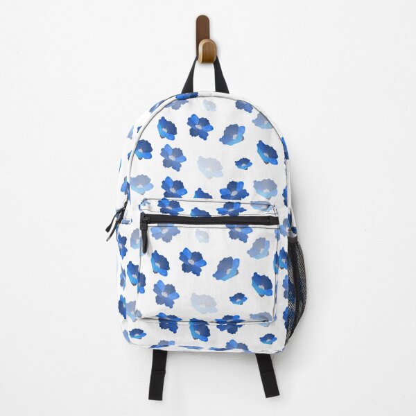 Item preview, Blue watercolor effect floral flower pattern designed and sold by Illutino.