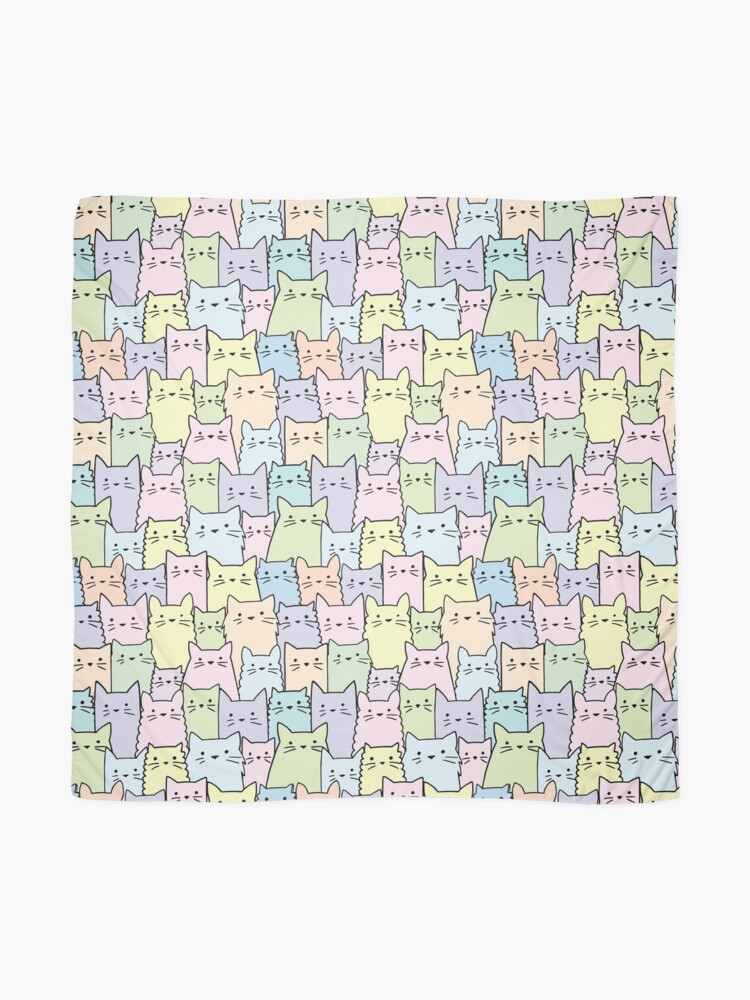 Alternate view of Silent Cats Pastel Scarf