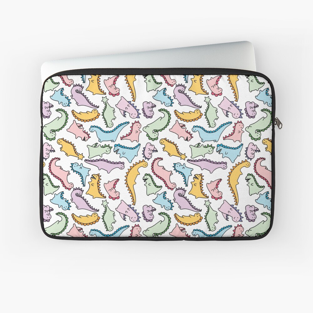 Cute Dino Explosion Laptop Sleeve