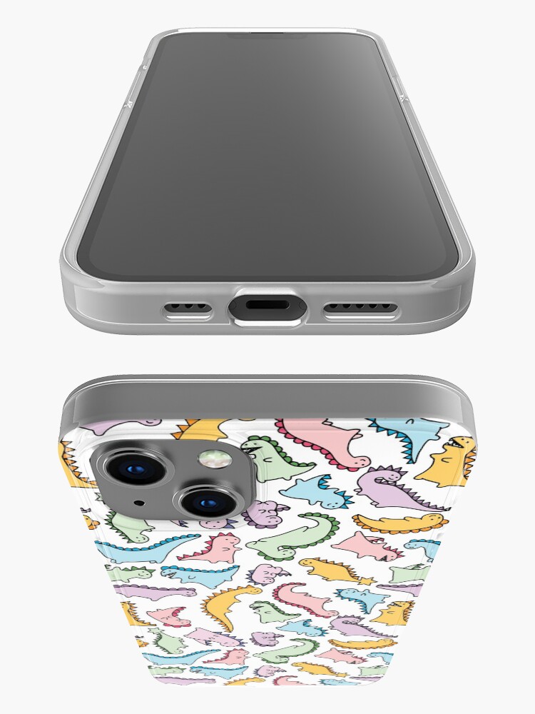 Alternate view of Cute Dino Explosion iPhone Case