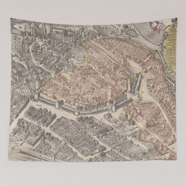 Item preview, Vintage Map of Bautzen Germany (1709) designed and sold by BravuraMedia.