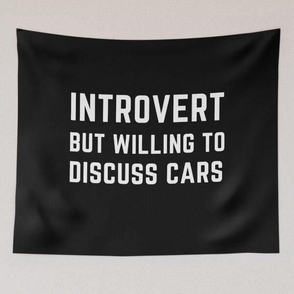 Item preview, Introvert But Willing To Discuss Cars  designed and sold by Best-art.
