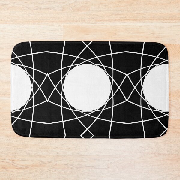 Item preview, Circular Geometric Pattern Black and White designed and sold by AJ505.