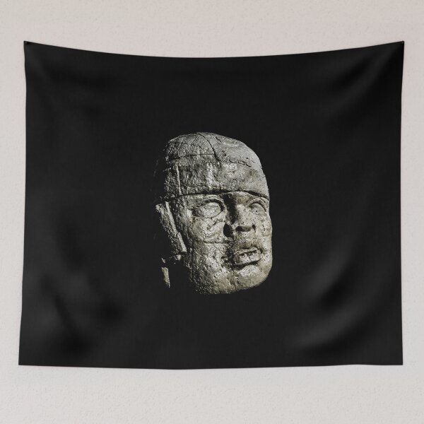 Item preview, Mexican Pre Hispanic Head Sculpture Poster designed and sold by DFLC Prints.