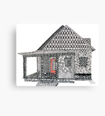 House Doodle Canvas Print