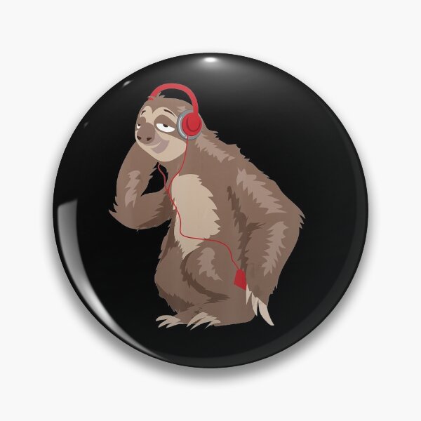 Item preview, Cool Sloth Music Headphones Funny Earphones designed and sold by MagicJohnson22.