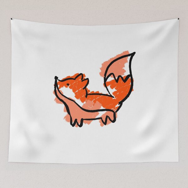 Item preview, Cute little fox drawing designed and sold by PhelipeCasanova.