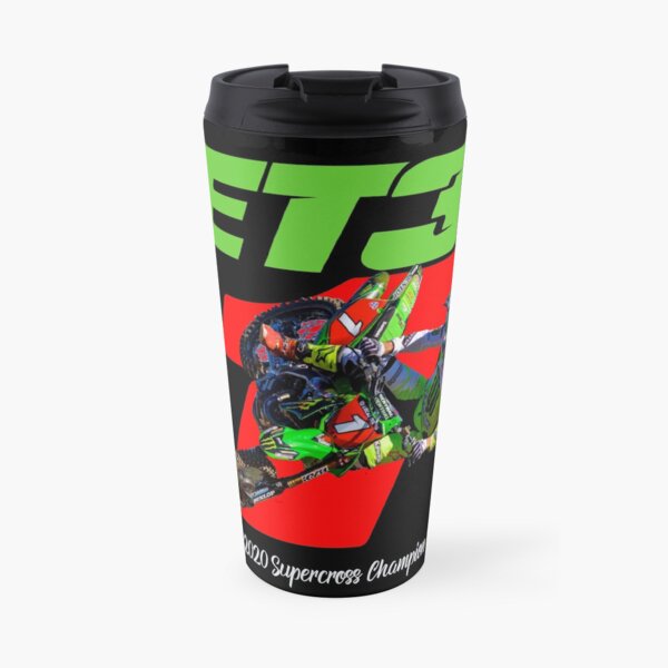 Eli Tomac ET1 2020 SX Champ Supercross Champion ET3 Gift Red Number Plate Design Travel Mug