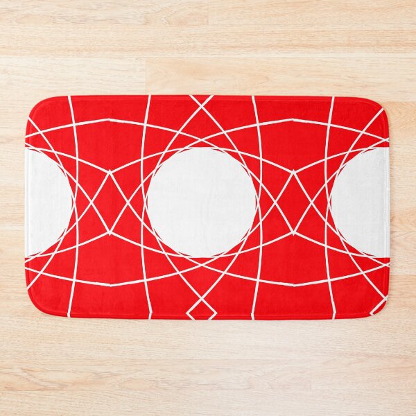 Item preview, Circular Geometric Pattern White and Red designed and sold by AJ505.
