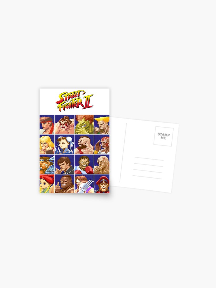 Planche De Stickers SEGA Street Fighter II 1992 – Rare, Pour Megadrive
