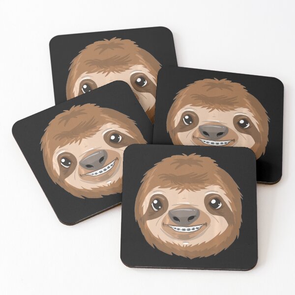 Item preview, Cool Sloth With Dental Braces Funny Animals Teeth Smile  designed and sold by MagicJohnson22.