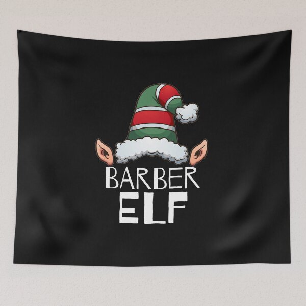 Item preview, Barber Elf Christmas Holidays Xmas Elves designed and sold by losttribe.