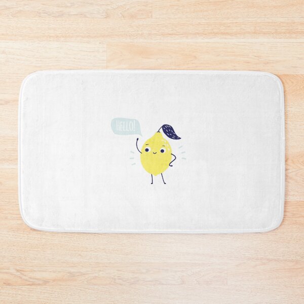 Item preview, Cute funny lemon fruit saying hello designed and sold by GennyBunny.