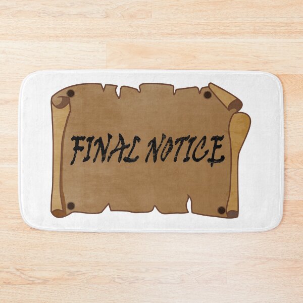 Item preview, Final notice designed and sold by nikolaj1301.