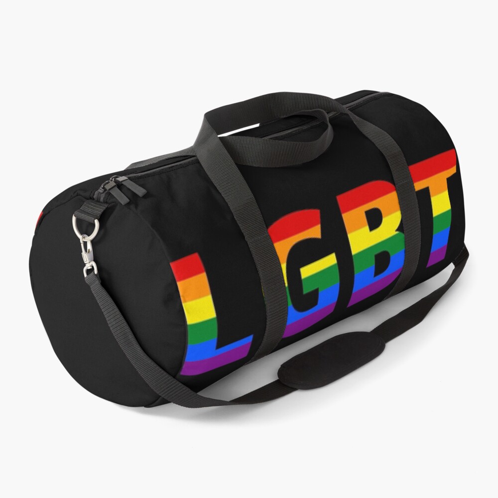 LGBT (black background) Duffle Bag