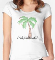 Mele Kalikimaka Tailliertes Rundhals-Shirt