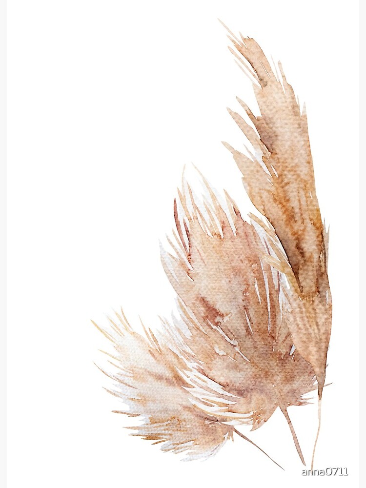 Pampas grass watercolor Poster for Sale by anna0711