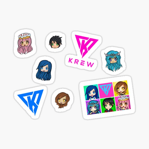 Its Funneh Stickers Redbubble - roblox hack money in game itsfunneh roblox flee the