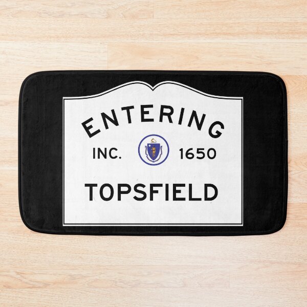 Item preview, Entering Topsfield Massachusetts - Commonwealth of Massachusetts Road Sign  designed and sold by NewNomads.