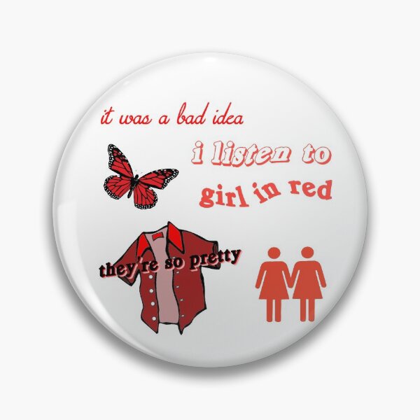 Item preview, girl in red sticker pack  designed and sold by femme McCulley.