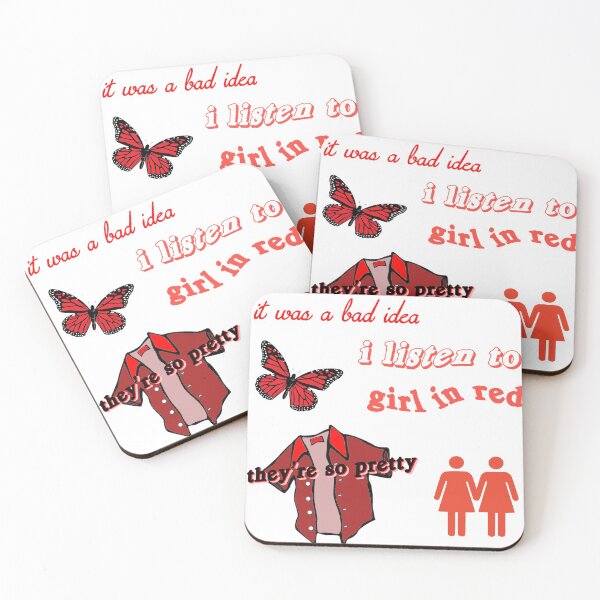 Item preview, girl in red sticker pack  designed and sold by femme McCulley.