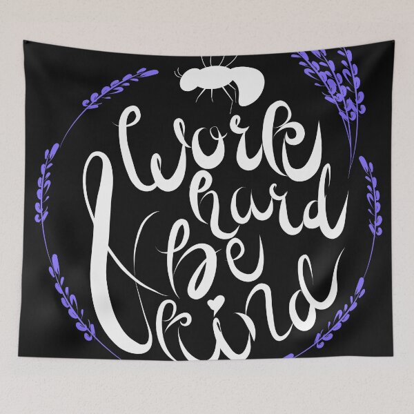 Item preview, Work Hard & Be Kind Hand Lettering Quotes  designed and sold by natsukojewelry.