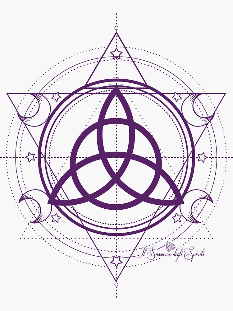 SACRED TRIQUETRA Sticker for Sale by SussurroSpiriti