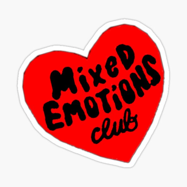 "Mixed Emotions Club " Sticker for Sale by Redbubble