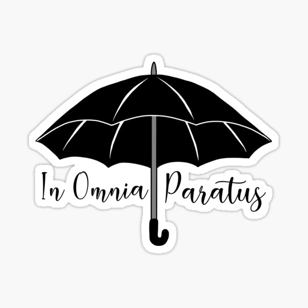 In Omnia Paratus Sticker By Esmemakes Redbubble