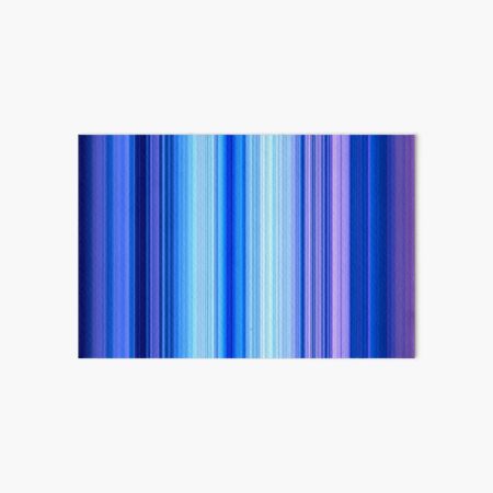Blue and Purple Stripes Art Board Print