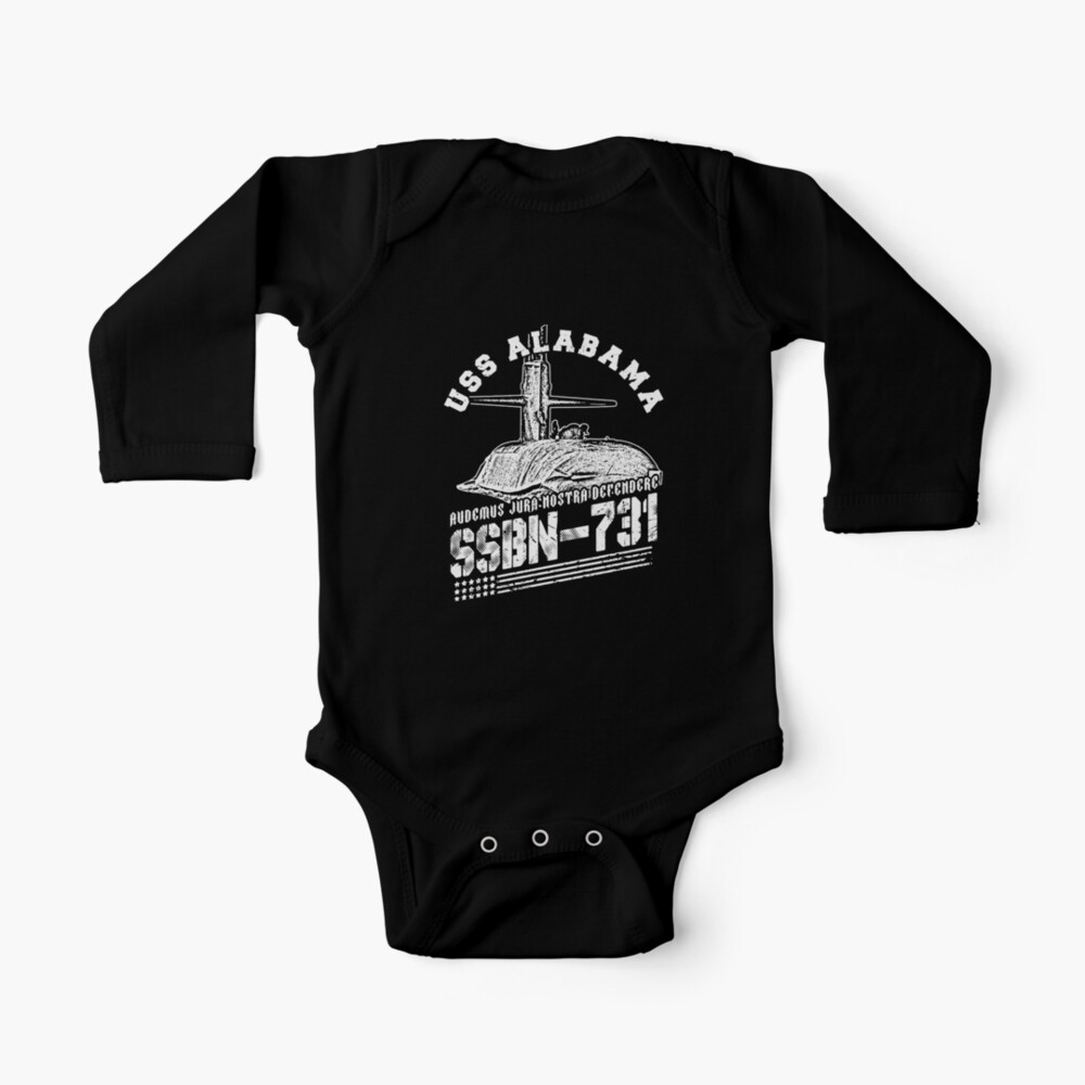 Ssbn731 Uss Alabama Navy Ssbn 731 Submarine Baby One Piece By Offbasegear Redbubble