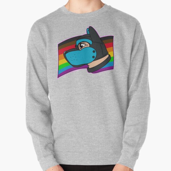Hellblaue Pup Pride Hood Pullover