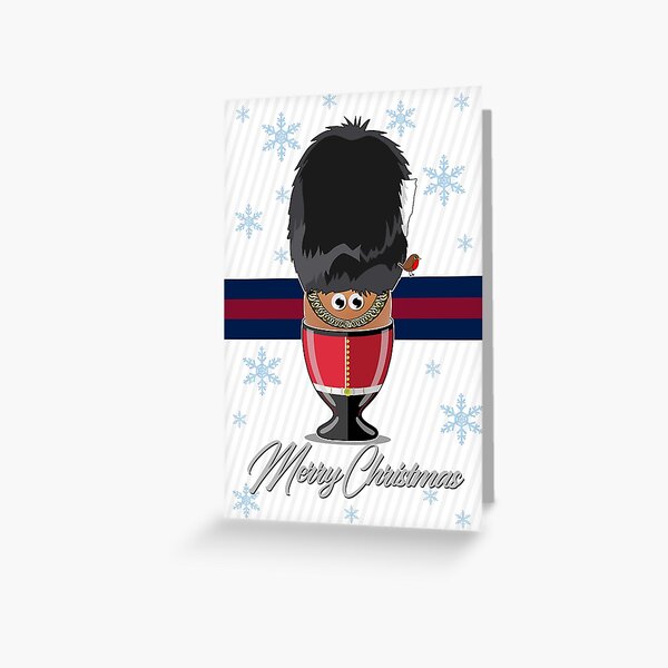 Grenadier Guards, Egg Cup, Merry Christmas Card Greeting Card