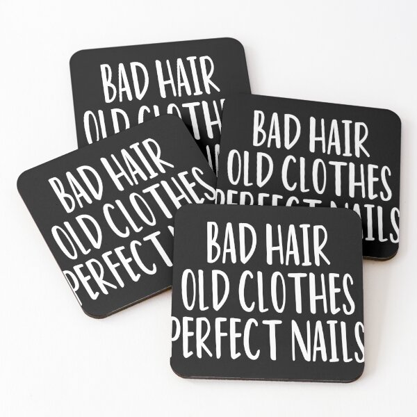 Item preview, Bad Hair Old Clothes Perfect Nails / Nail , Nail Tech Gift, Manicurist / Manicurist Gift / Gift for Manicurist / funny Manicurist  / Manicurists floral style designed and sold by Chamssou.